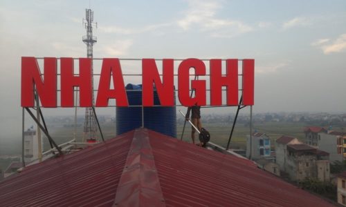 Biển quang cao nhà nghỉ dep