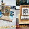 biển gỗ quyét mã qr tiện lợi nhanh chóng